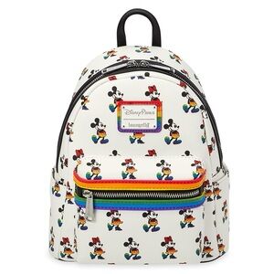 Disney Loungefly Rainbow Mickey Pride Backpack